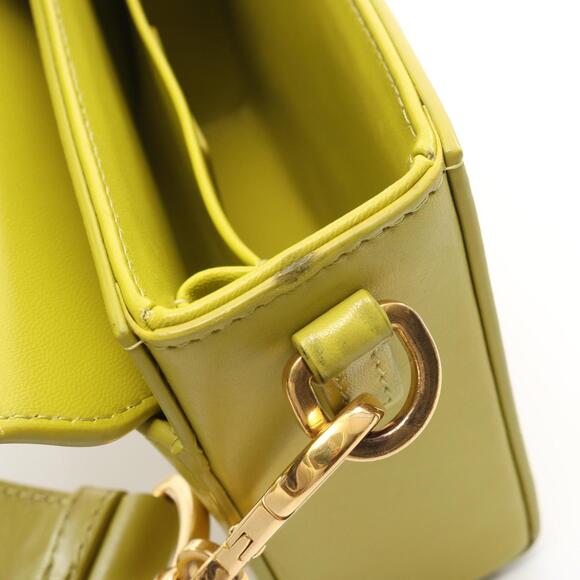 CHRISTIAN DIOR Yellow Leather Shoulder Bag - Picture 5 of 10